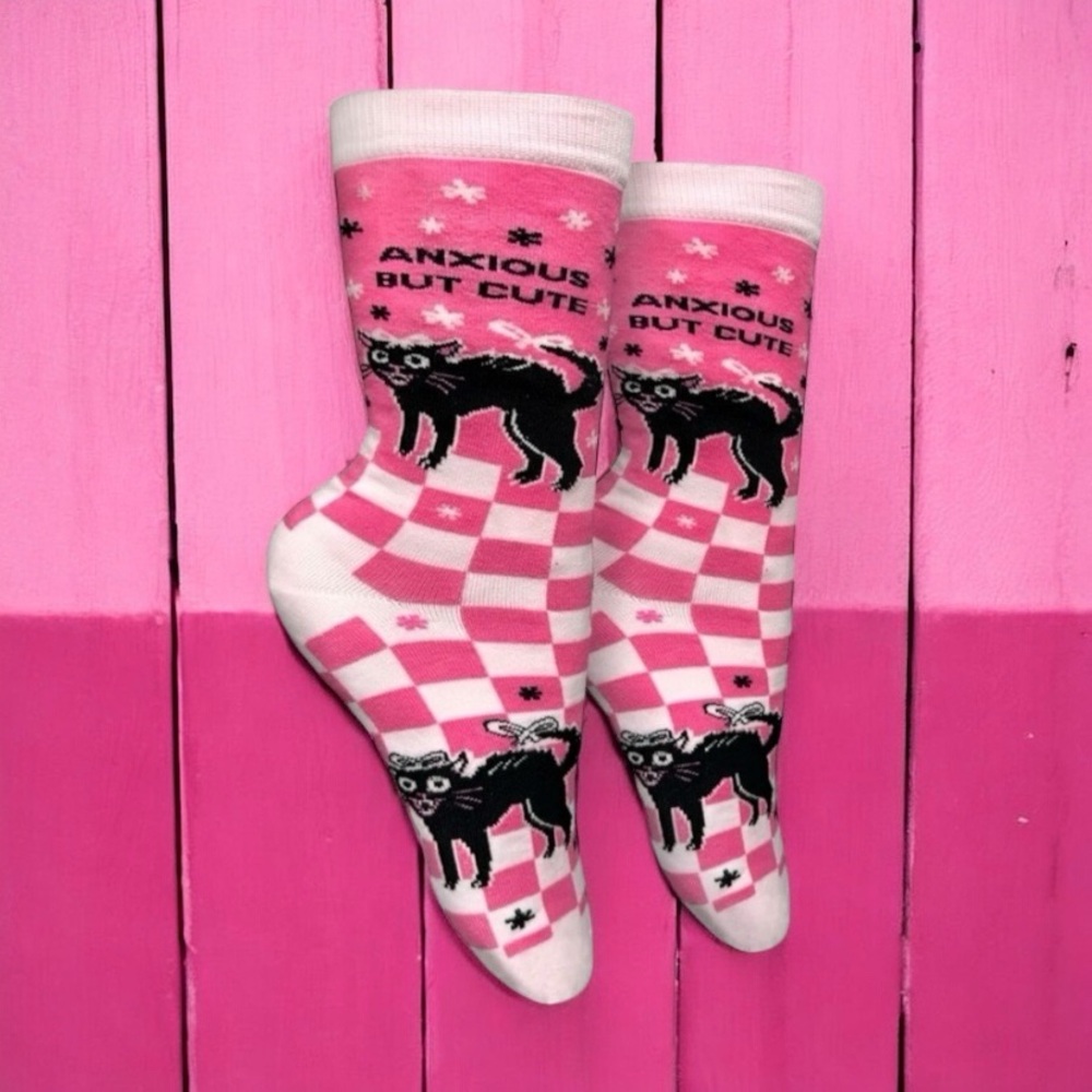 Anxious Cat Socks
